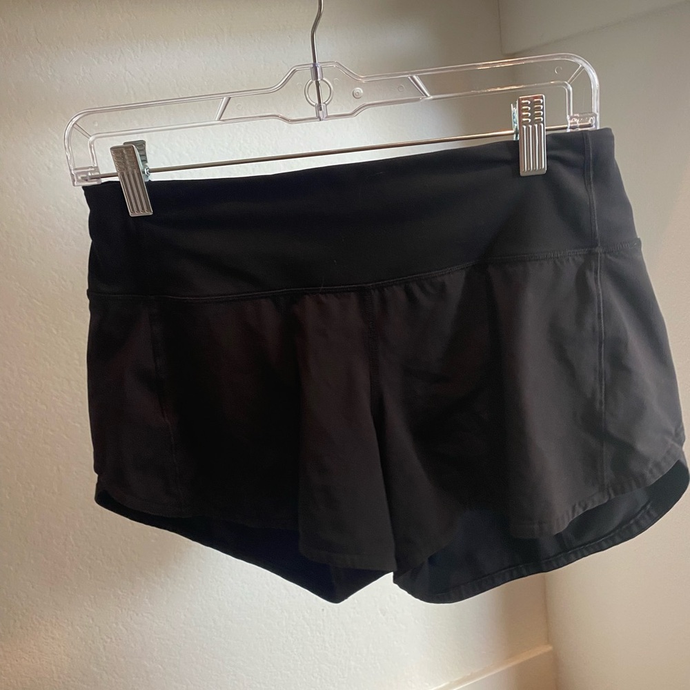 Lululemon Athletica Black Athletic Shorts Lightweight Design